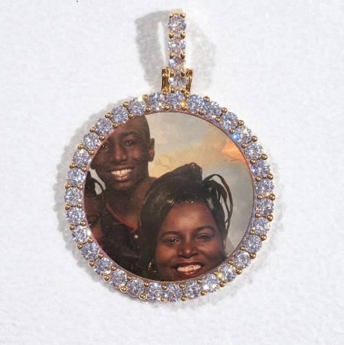 3D CIRCLE CUSTOM PICTURE PENDANT SMALL SIZE