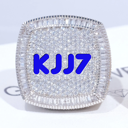 CUSTOM LETTER 3D ICED RING