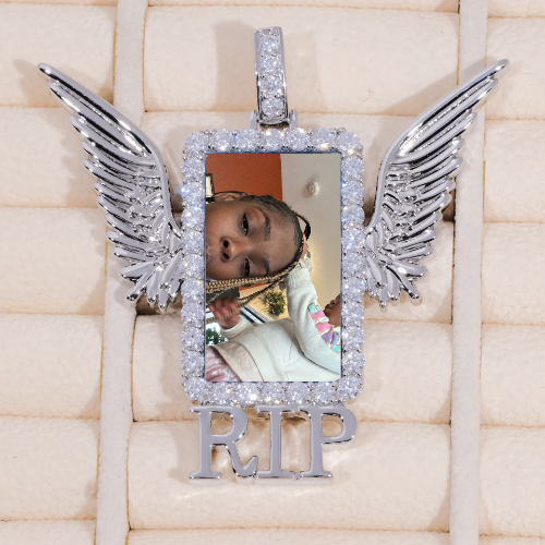 RIP WING 3D CUSTOM PICTURE PENDANT