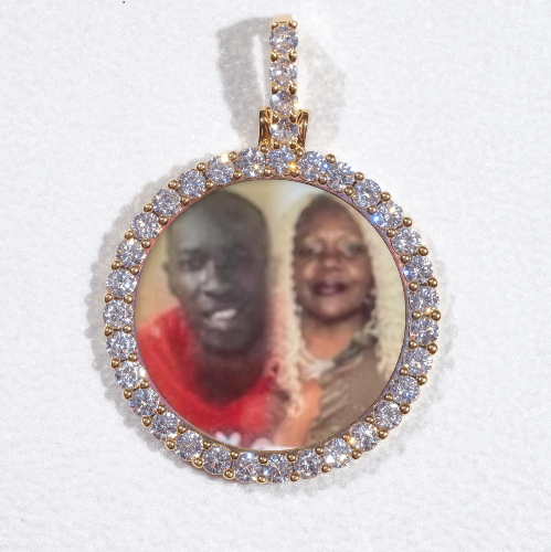 3D CIRCLE CUSTOM PICTURE PENDANT SMALL SIZE