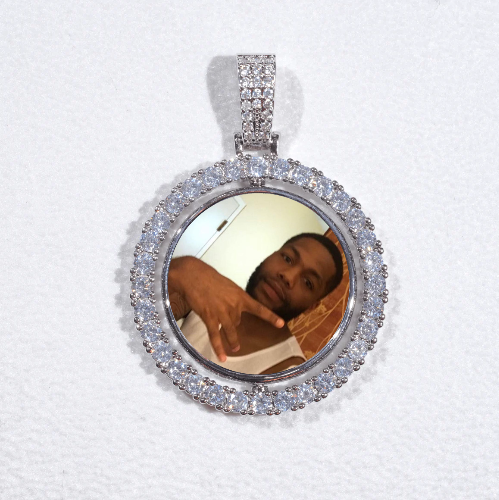 3D Spinning 2-Faced Custom Picture Pendant