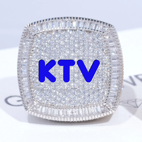 CUSTOM LETTER 3D ICED RING