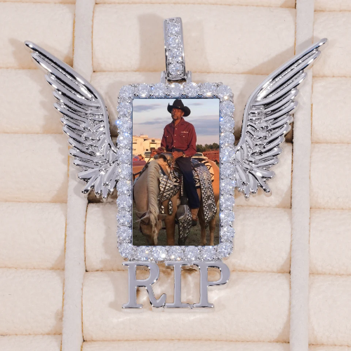 RIP WING 3D CUSTOM PICTURE PENDANT