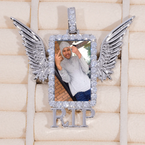 RIP WING 3D CUSTOM PICTURE PENDANT