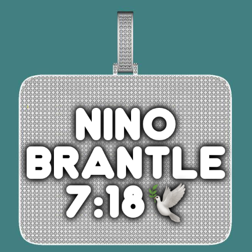CUSTOM LETTER NECKLACE 3D BIG SQUARE