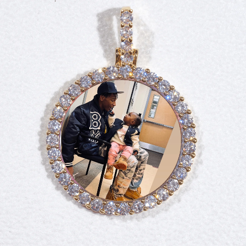3D CIRCLE CUSTOM PICTURE PENDANT SMALL SIZE