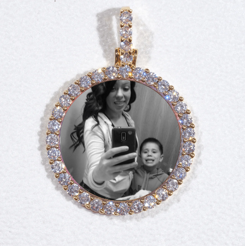 3D CIRCLE CUSTOM PICTURE PENDANT SMALL SIZE