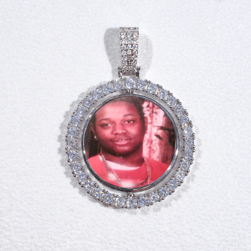 3D Spinning 2-Faced Custom Picture Pendant