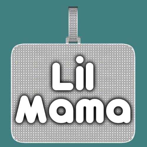 CUSTOM LETTER NECKLACE 3D BIG SQUARE