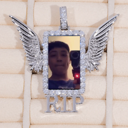 RIP WING 3D CUSTOM PICTURE PENDANT