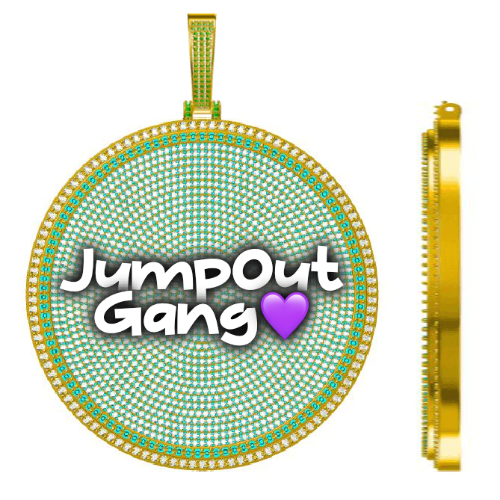 CUSTOM LETTER NECKLACE 3D BIG DISC