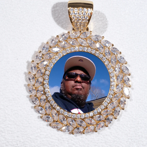 Large 3D Wheat Ear Custom Picture Pendant
