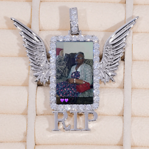 RIP WING 3D CUSTOM PICTURE PENDANT