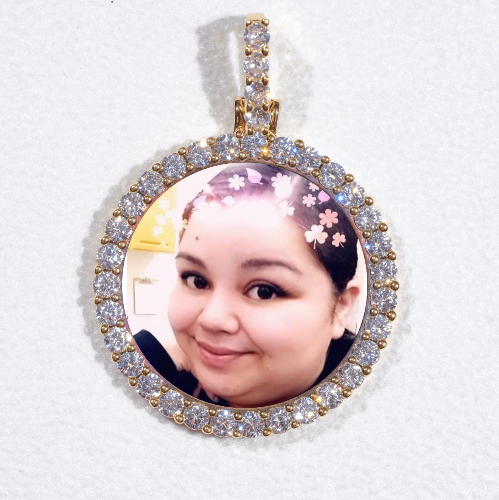 3D CIRCLE CUSTOM PICTURE PENDANT SMALL SIZE