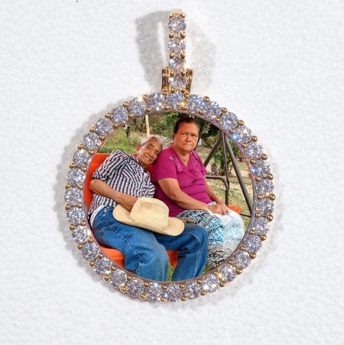 3D CIRCLE CUSTOM PICTURE PENDANT SMALL SIZE