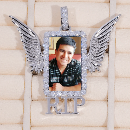 RIP WING 3D CUSTOM PICTURE PENDANT