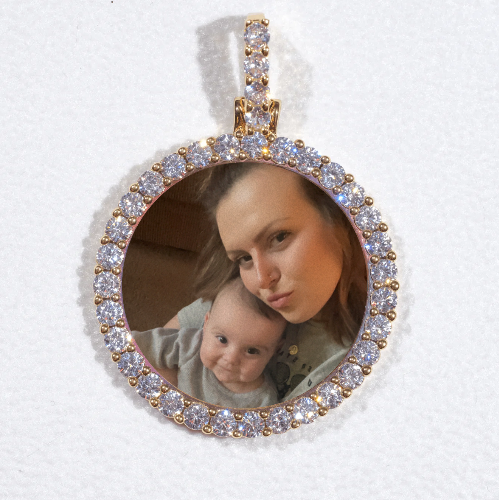 3D CIRCLE CUSTOM PICTURE PENDANT SMALL SIZE