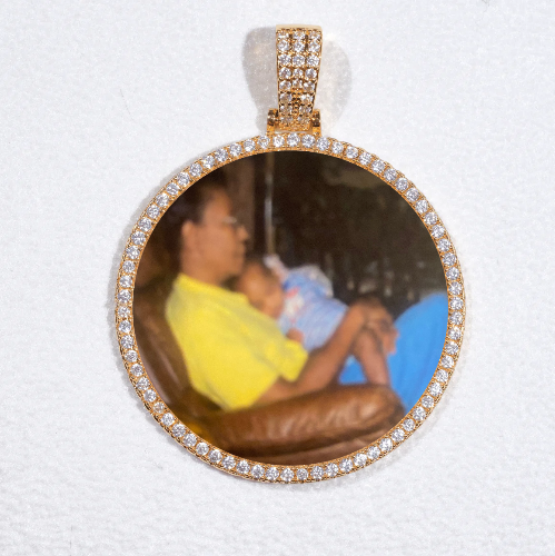 MEDIUM 3D CIRCLE CUSTOM PICTURE PENDANT