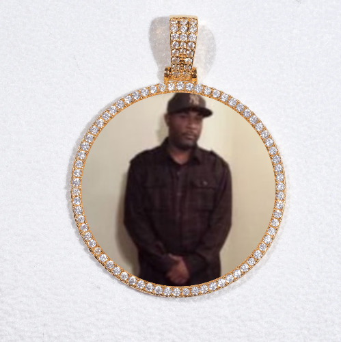 MEDIUM 3D CIRCLE CUSTOM PICTURE PENDANT