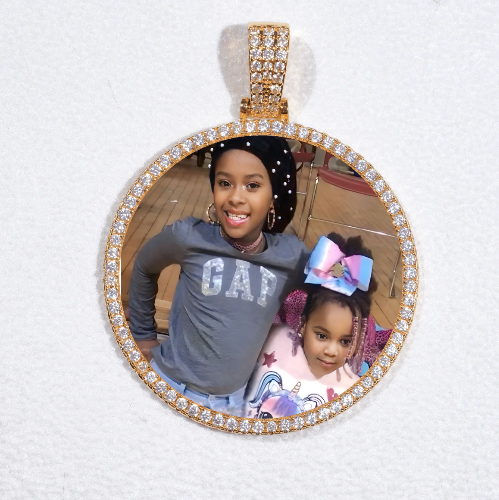 MEDIUM 3D CIRCLE CUSTOM PICTURE PENDANT