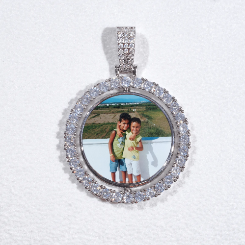 3D Spinning 2-Faced Custom Picture Pendant