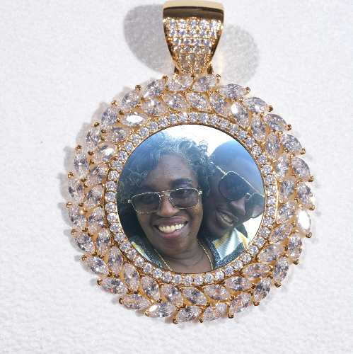 Large 3D Wheat Ear Custom Picture Pendant