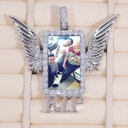 RIP WING 3D CUSTOM PICTURE PENDANT