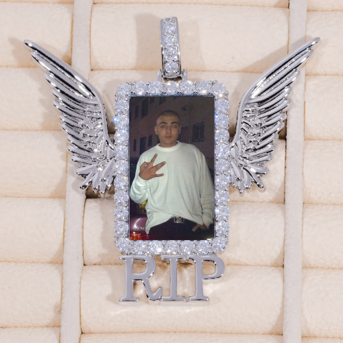 RIP WING 3D CUSTOM PICTURE PENDANT