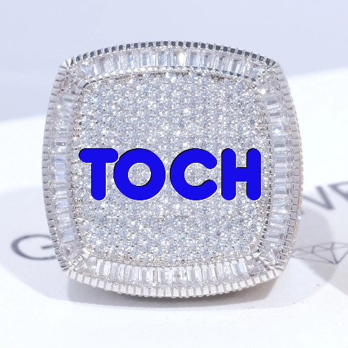 CUSTOM LETTER 3D ICED RING