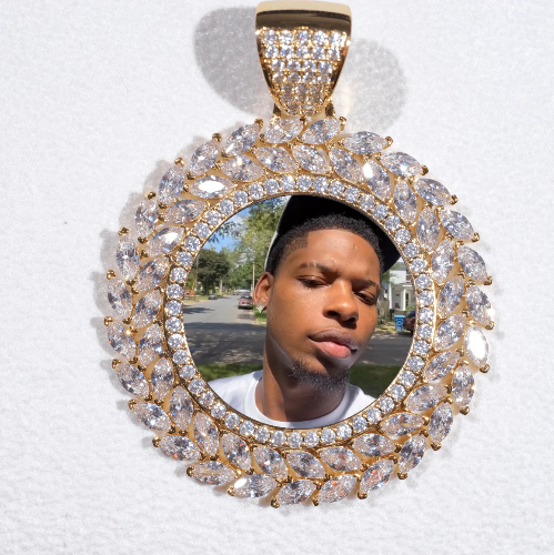 Large 3D Wheat Ear Custom Picture Pendant