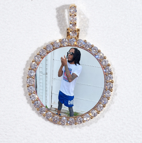 3D CIRCLE CUSTOM PICTURE PENDANT SMALL SIZE