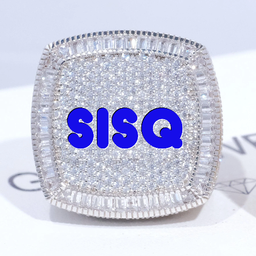 CUSTOM LETTER 3D ICED RING
