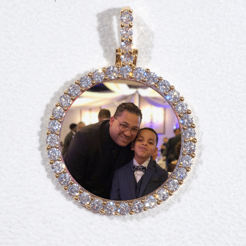3D CIRCLE CUSTOM PICTURE PENDANT SMALL SIZE