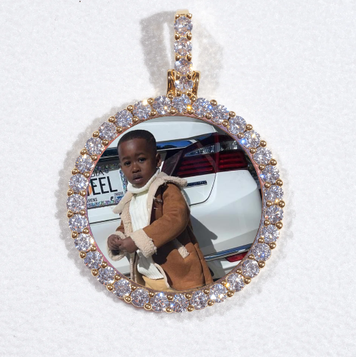3D CIRCLE CUSTOM PICTURE PENDANT SMALL SIZE