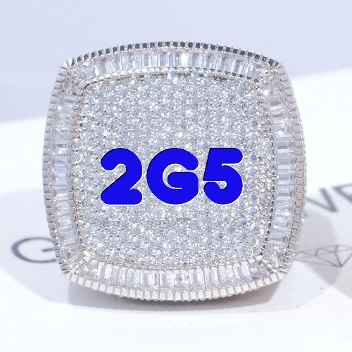 CUSTOM LETTER 3D ICED RING