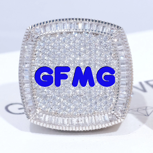 CUSTOM LETTER 3D ICED RING