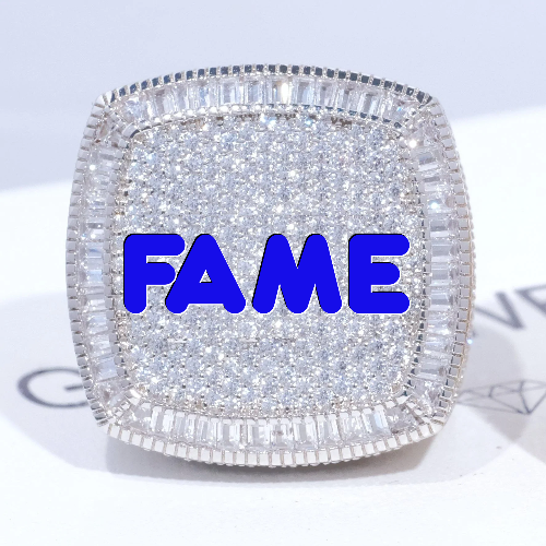 CUSTOM LETTER 3D ICED RING