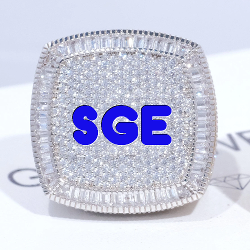 CUSTOM LETTER 3D ICED RING