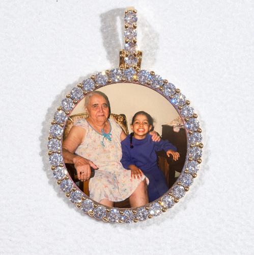 3D CIRCLE CUSTOM PICTURE PENDANT SMALL SIZE