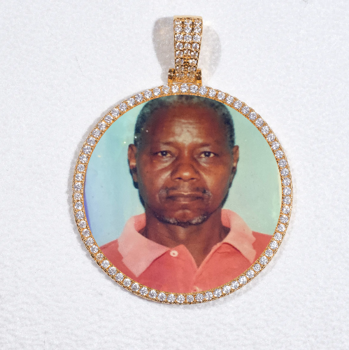 MEDIUM 3D CIRCLE CUSTOM PICTURE PENDANT