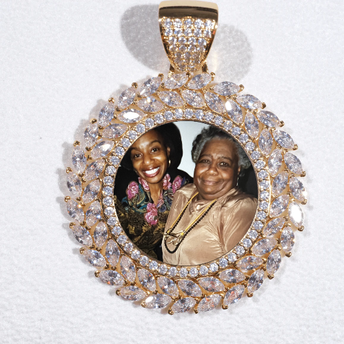 Large 3D Wheat Ear Custom Picture Pendant