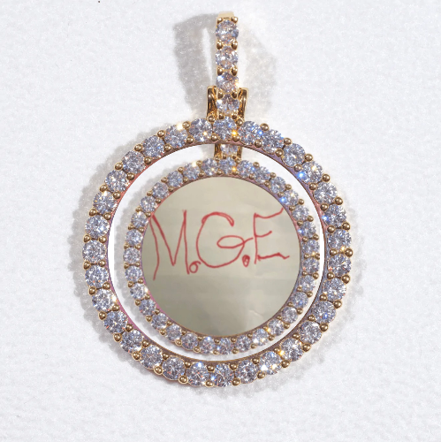 3D CIRCLE CUSTOM PICTURE PENDANT SMALL SIZE