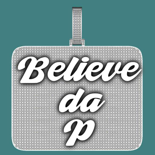 CUSTOM LETTER NECKLACE 3D BIG SQUARE