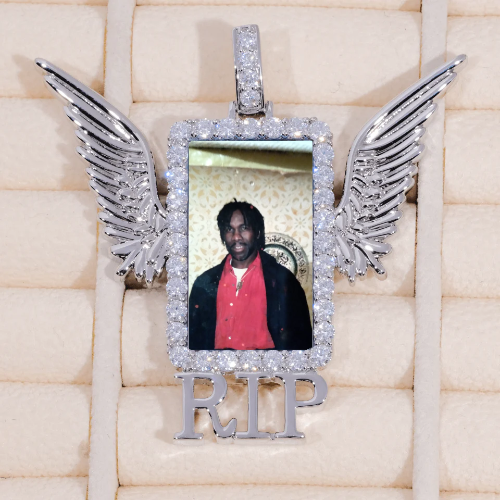 RIP WING 3D CUSTOM PICTURE PENDANT