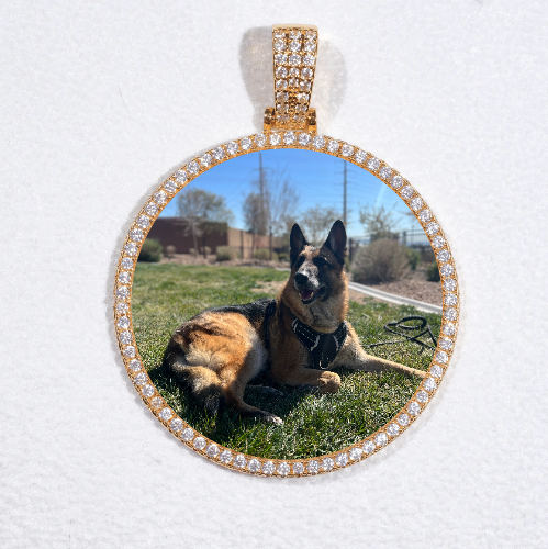 MEDIUM 3D CIRCLE CUSTOM PICTURE PENDANT