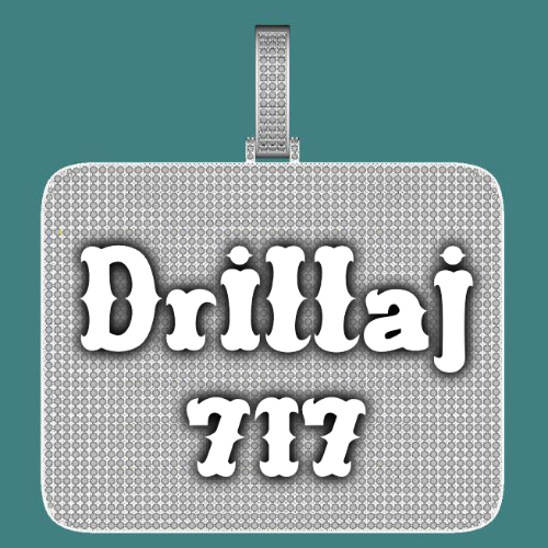 CUSTOM LETTER NECKLACE 3D BIG SQUARE