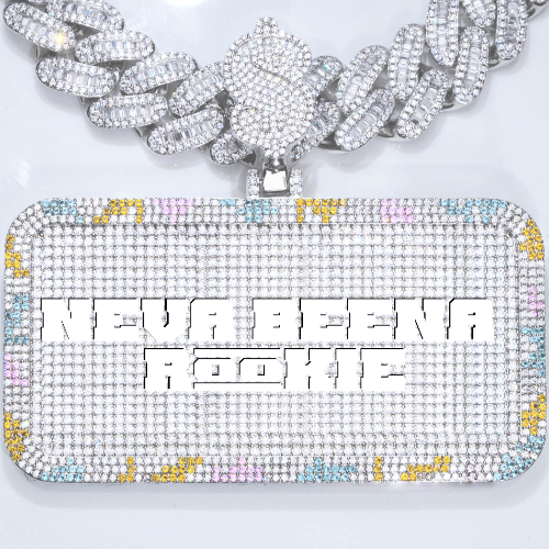 CUSTOM LETTER NECKLACE 3D COLORFUL SQUARE