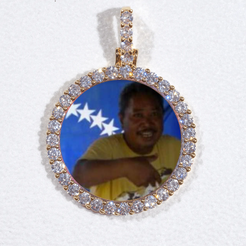 3D CIRCLE CUSTOM PICTURE PENDANT SMALL SIZE