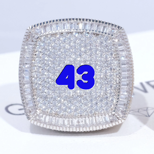 CUSTOM LETTER 3D ICED RING