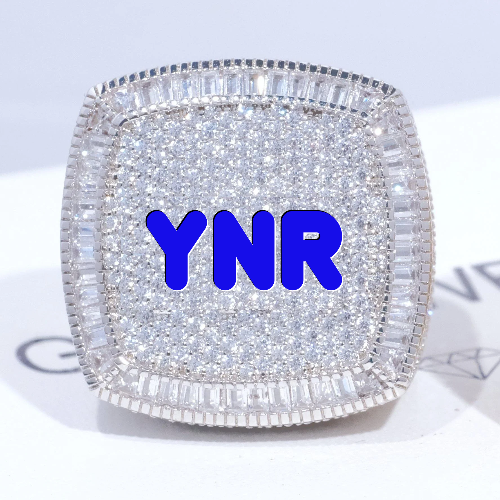 CUSTOM LETTER 3D ICED RING